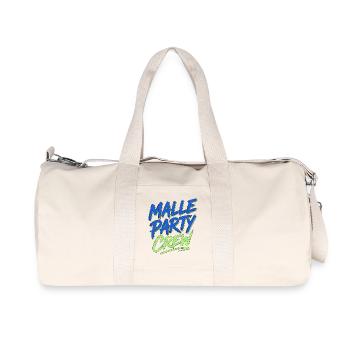 Malle Party Crew Mallorca Summer Holiday - Recycled Canvas Sports Bag by Stanley/Stella - natural - Front