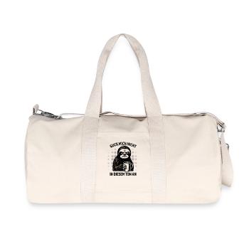 Guck mich nicht in diesem Ton an - Faultier - Recycelte Canvas-Sporttasche von Stanley/Stella - Naturweiß - Vorne