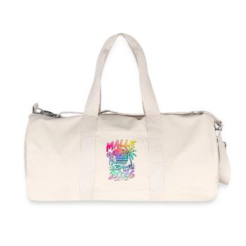 Malle 2026 Mallorca Urlaub Party Sommer - Recycelte Canvas-Sporttasche von Stanley/Stella - Naturweiß - Vorne