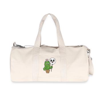 Cactus Buddy and Balloon Ghost - Recycled Canvas Sports Bag by Stanley/Stella - natural - Front