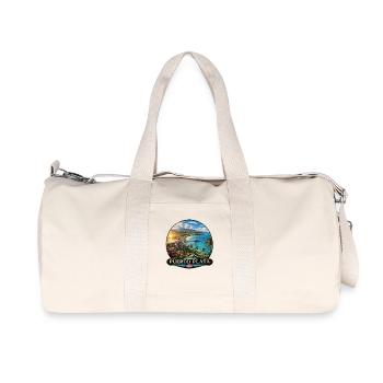 Puerto Plata Dominikanische Republik Mount Isabel  - Recycelte Canvas-Sporttasche von Stanley/Stella - Naturweiß - Vorne