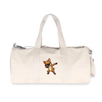 Dabbing Rehkitz - Recycelte Canvas-Sporttasche von Stanley/Stella - Naturweiß - Vorne