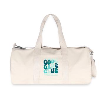 Club des papas cool - Cadeau de la fête des pères des papas - Sac de sport en toile recyclée Stanley/Stella - blanc naturel - Devant