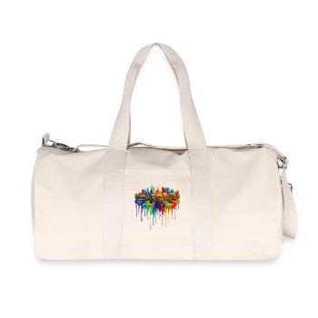 Mesa Arizona Dripping Art - Recycled Canvas Sports Bag by Stanley/Stella - natural - Front