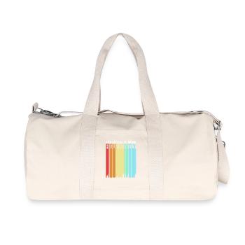 grammaire - Sac de sport en toile recyclée Stanley/Stella - blanc naturel - Devant