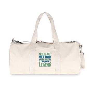 Wildlife Vet Dad The Idol The Exotic Animal Care - Recycled Canvas Sports Bag by Stanley/Stella - natural - Front
