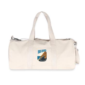 Ride Corsica Road Cycling Coast to Climb Island Ro - Recycled Canvas Sports Bag by Stanley/Stella - natural - Front