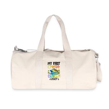 Ma première croisière Cancún 2027 - Sac de sport en toile recyclée Stanley/Stella - blanc naturel - Devant