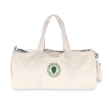 Lecker Bierchen Club Hopfen Bier - Recycelte Canvas-Sporttasche von Stanley/Stella - Naturweiß - Vorne