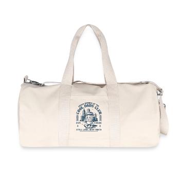 Lustiges Cool Dads Club Est. 2026 Retro Kaffee - Recycelte Canvas-Sporttasche von Stanley/Stella - Naturweiß - Vorne
