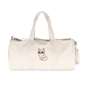 German flag Fox German Germany Foxes - Recycled Canvas Sports Bag by Stanley/Stella - natural - Front