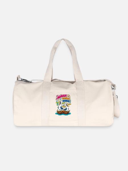 Mouettes Criant Maman Humour Mère - Sac de sport en toile recyclée Stanley/Stella - blanc naturel