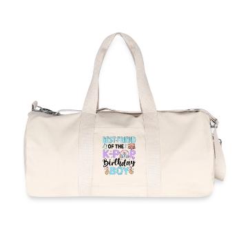 Best Friend of The K-Pop Birthday Boy - Recycled Canvas Sports Bag by Stanley/Stella - natural - Front