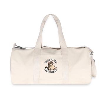 Féline emblématique et sauvage – touche pas à moi ! - Sac de sport en toile recyclée Stanley/Stella - blanc naturel - Devant