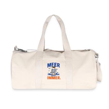 Möwe Meer Geht Immer Shirt - Recycelte Canvas-Sporttasche von Stanley/Stella - Naturweiß - Vorne