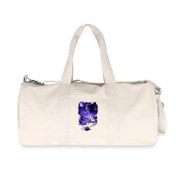 Dog Mom Dog Dad - Recycled Canvas Sports Bag by Stanley/Stella - natural - Front