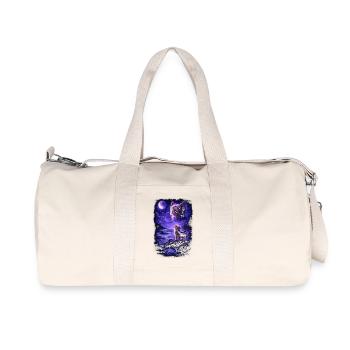 Dog Mom Dog Dad - Recycled Canvas Sports Bag by Stanley/Stella - natural - Front