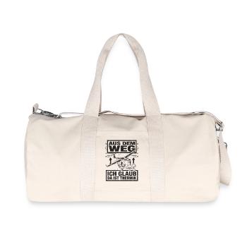 Ich Glaub Da ist Thermik Segelflieger - Recycelte Canvas-Sporttasche von Stanley/Stella - Naturweiß - Vorne