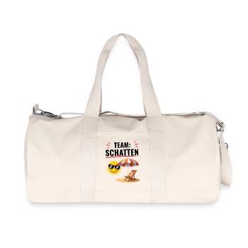 Team Schatten Vibes - Recycelte Canvas-Sporttasche von Stanley/Stella - Naturweiß - Vorne