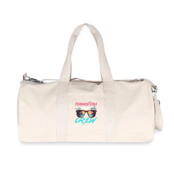 Équipe de la fête de Formentera - Sac de sport en toile recyclée Stanley/Stella - blanc naturel - Devant