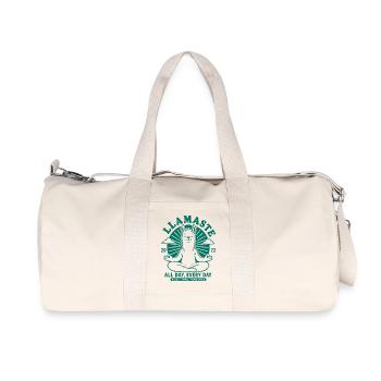 Pas de souci Llama, détends-toi - Sac de sport en toile recyclée Stanley/Stella - blanc naturel - Devant