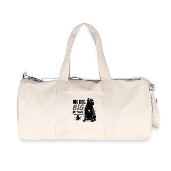 Cane Corso, puissant chien de garde qui dit pour le grand - Sac de sport en toile recyclée Stanley/Stella - blanc naturel - Devant
