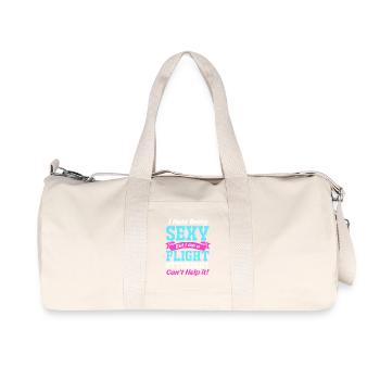 Stewardess Flight Attendant - Recycled Canvas Sports Bag by Stanley/Stella - natural - Front