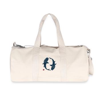 Cercle des requins-baleines - Sac de sport en toile recyclée Stanley/Stella - blanc naturel - Devant