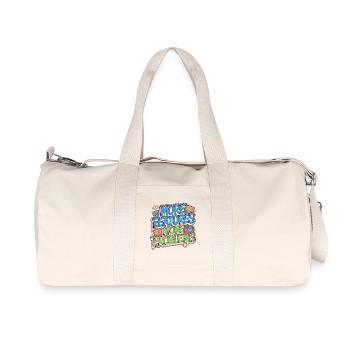 Développeur de jeux Plus de fonctionnalités Plus de développeurs web - Sac de sport en toile recyclée Stanley/Stella - blanc naturel - Devant