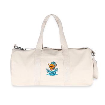 Vacances à la piscine à l’ambiance orange Orange Summer Vacation Ladies - Sac de sport en toile recyclée Stanley/Stella - blanc naturel - Devant