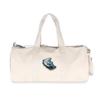 Elegant Motorboat Wave Adventure Lust - Recycled Canvas Sports Bag by Stanley/Stella - natural - Front