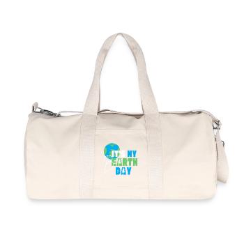 Globe et arbres de la Journée de la Terre - Sac de sport en toile recyclée Stanley/Stella - blanc naturel - Devant