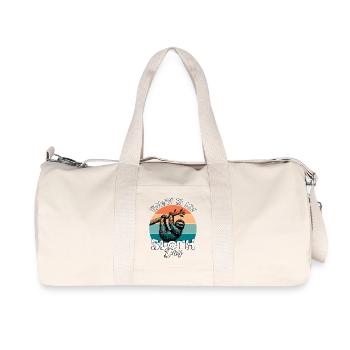 Faultier Sloth - Recycelte Canvas-Sporttasche von Stanley/Stella - Naturweiß - Vorne
