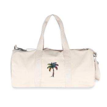 Plage de Palm Tree - Sac de sport en toile recyclée Stanley/Stella - blanc naturel - Devant