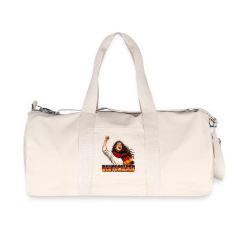 Deutschland Jubel im Retro-Stil - Recycelte Canvas-Sporttasche von Stanley/Stella - Naturweiß - Vorne