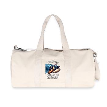 Chemise de nuit drôle de doberman - Sac de sport en toile recyclée Stanley/Stella - blanc naturel - Devant