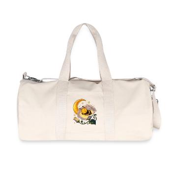 bee honey beekeeper honeycomb flowers meadow insect - Recycled Canvas Sports Bag by Stanley/Stella - natural - Front