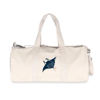 Rochen mit Kanji Stempel - Recycelte Canvas-Sporttasche von Stanley/Stella - Naturweiß - Vorne