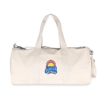 Amalfi Grandma Lemon Days, Coastal Italy Vacation  - Recycled Canvas Sports Bag by Stanley/Stella - natural - Front