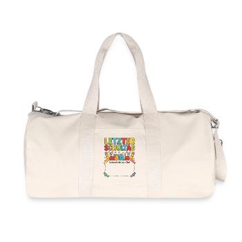 Letzter Schultag Unterschreibt Mein Shirt - Recycelte Canvas-Sporttasche von Stanley/Stella - Naturweiß - Vorne