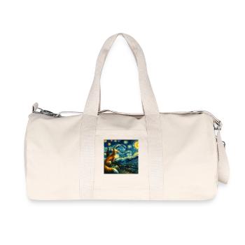 Swiftfuchs Starry Night - Recycelte Canvas-Sporttasche von Stanley/Stella - Naturweiß - Vorne