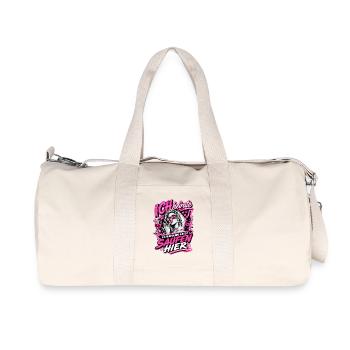 Ich heirate die anderen zum Saufen hier JGA Braut - Recycelte Canvas-Sporttasche von Stanley/Stella - Naturweiß - Vorne
