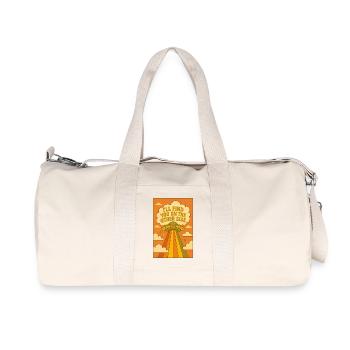 Je Te Retrouverai De L’Autre Côté – Soucoupe  - Sac de sport en toile recyclée Stanley/Stella - blanc naturel - Devant