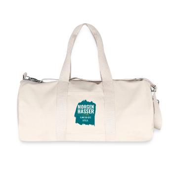 Morgenhasser mit Anlaufschwierigkeiten - Recycelte Canvas-Sporttasche von Stanley/Stella - Naturweiß - Vorne