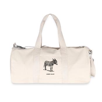 Sturkopf. Na und? - Recycelte Canvas-Sporttasche von Stanley/Stella - Naturweiß - Vorne