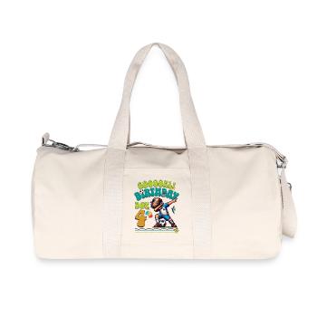 4e anniversaire de football - Sac de sport en toile recyclée Stanley/Stella - blanc naturel - Devant