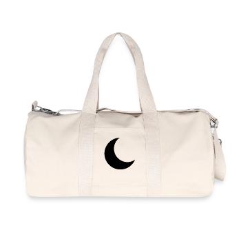 Crescent moon black - Recycled Canvas Sports Bag by Stanley/Stella - natural - Front