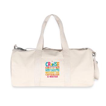 L’équipage de croisière est le plus susceptible de confondre le capitaine - Sac de sport en toile recyclée Stanley/Stella - blanc naturel - Devant
