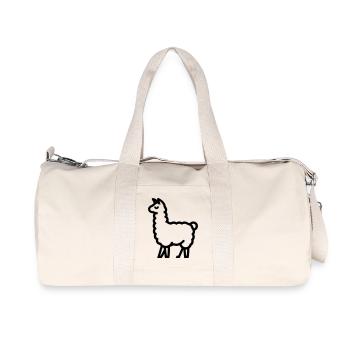 Lama - Recycelte Canvas-Sporttasche von Stanley/Stella - Naturweiß - Vorne