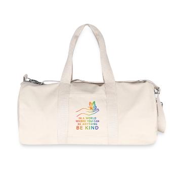 Be Kind, Pride, Regenbogen, Gleichheit, LGBT - Recycelte Canvas-Sporttasche von Stanley/Stella - Naturweiß - Vorne